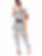 Sequin One Piece Sleeveless Bodycon Pants Set  Plus Size JM037
