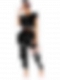 Sequin One Piece Sleeveless Bodycon Pants Set  Plus Size JM037