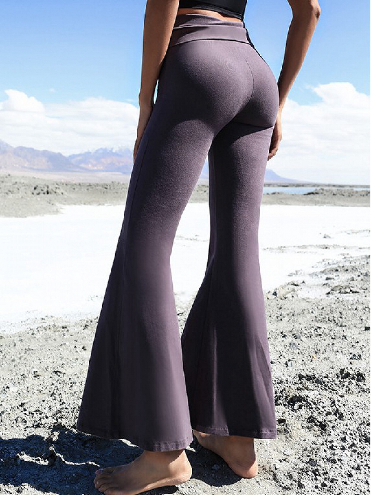 AFITNE Women's Fleece Lined Yoga Pants High Waisted Flare Leggings